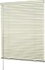 Aluminum Mini Blinds for Windows 1 Slat Horizontal Cordless Room Darkening Venetian Blinds Anti-UV Waterproof Metal Spotblinds Window Shades for Home, Beige, 34 W x 65 H