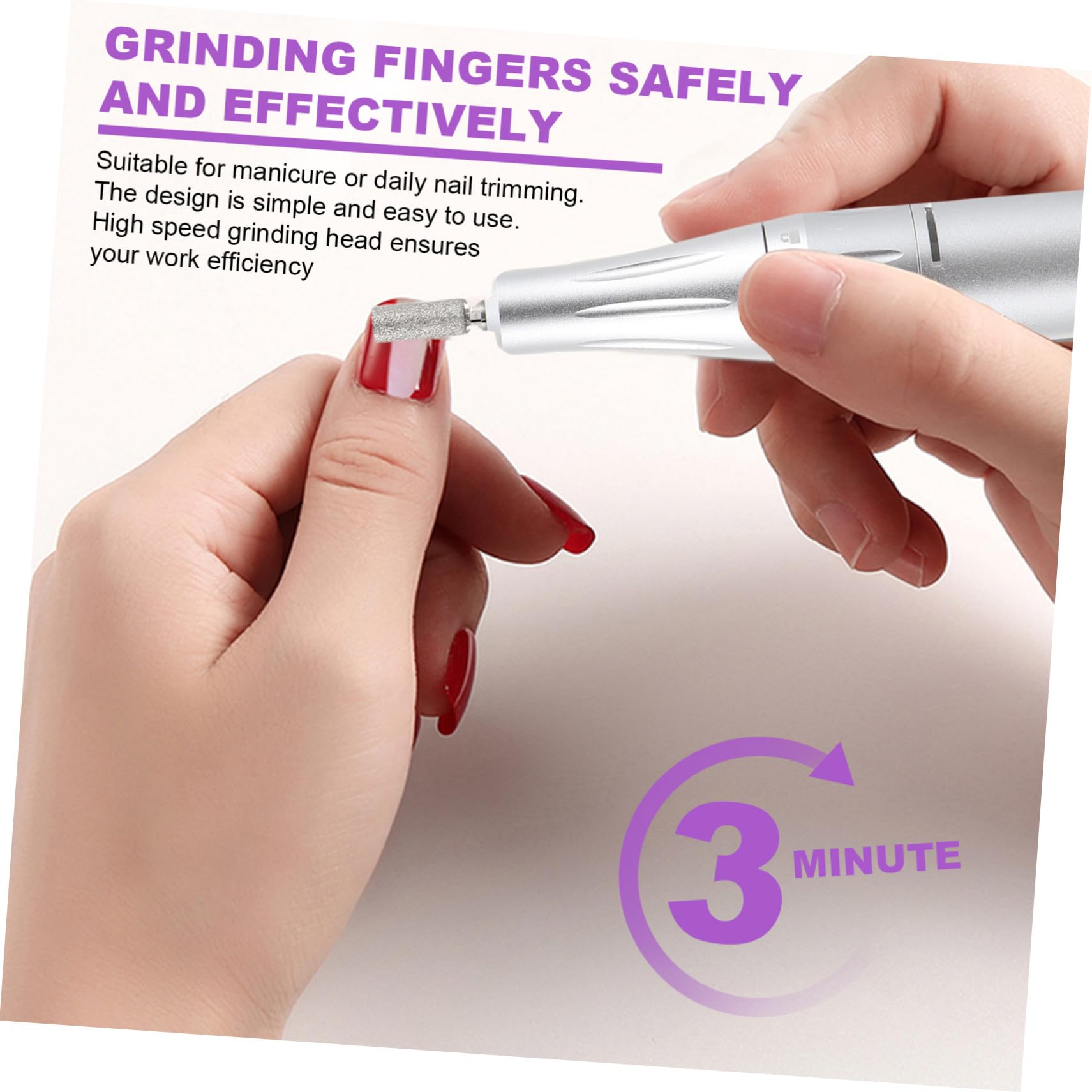 Ipetboom Penna Per Trapano Per Unghie Ricaricabile, Lima Elettrica Per Manicure e Pedicure, Strumento Per Lucidare Unghie Gel e Acriliche Usb Silenziosa Per Uso Professionale e Domestico