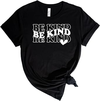 Be Kind Womens Graphic Short Sleeve T Shirt