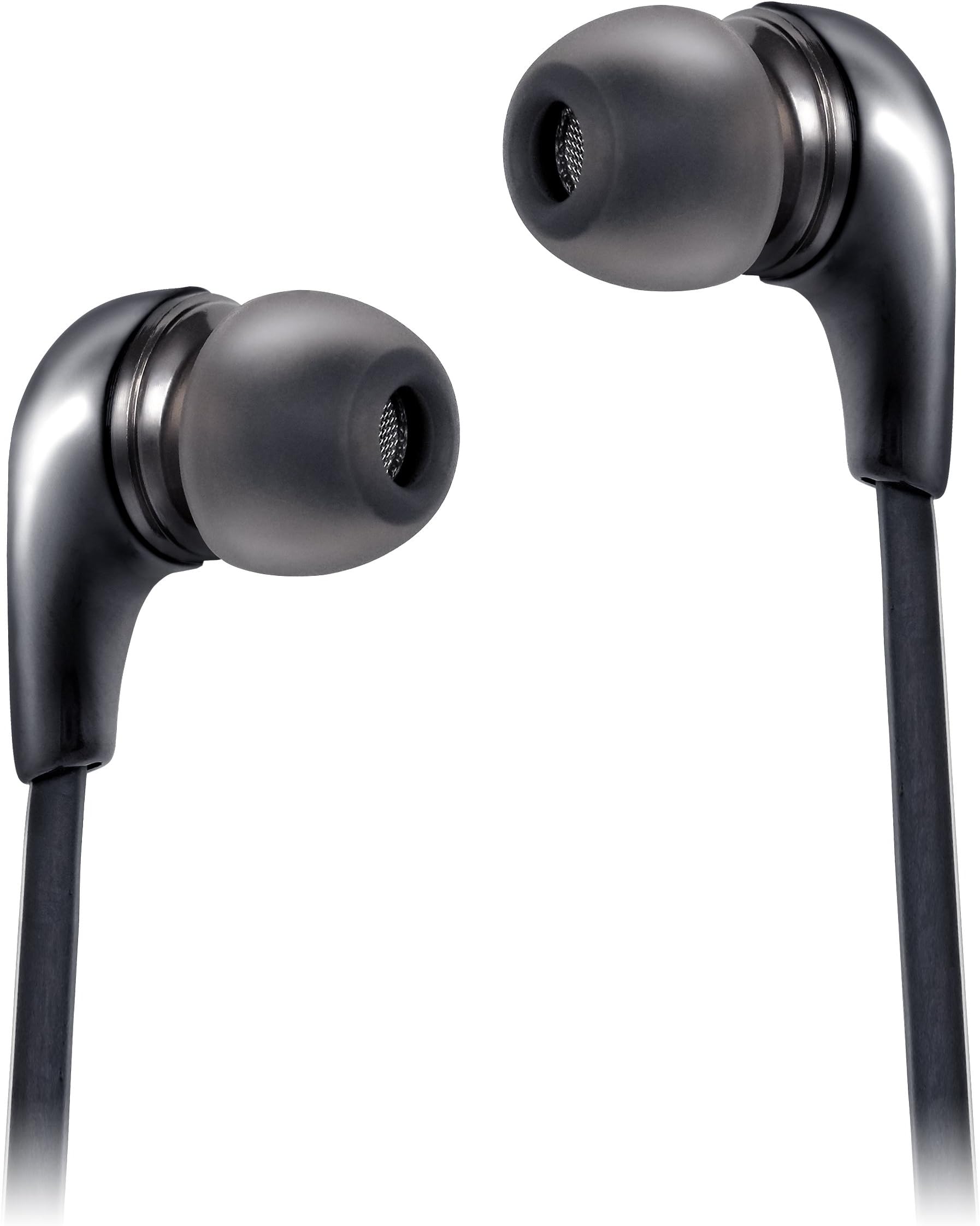 iQualTech Earphones for iPhone - Ceramic Sculpted Earphones with Microphone for Handsfree calling and Remote earphones for iPhone 6, 6+, 5S, 5c, 5, 4, 4S, iPod Touch, iPad Air, iPad Mini, iPad Retina - Black