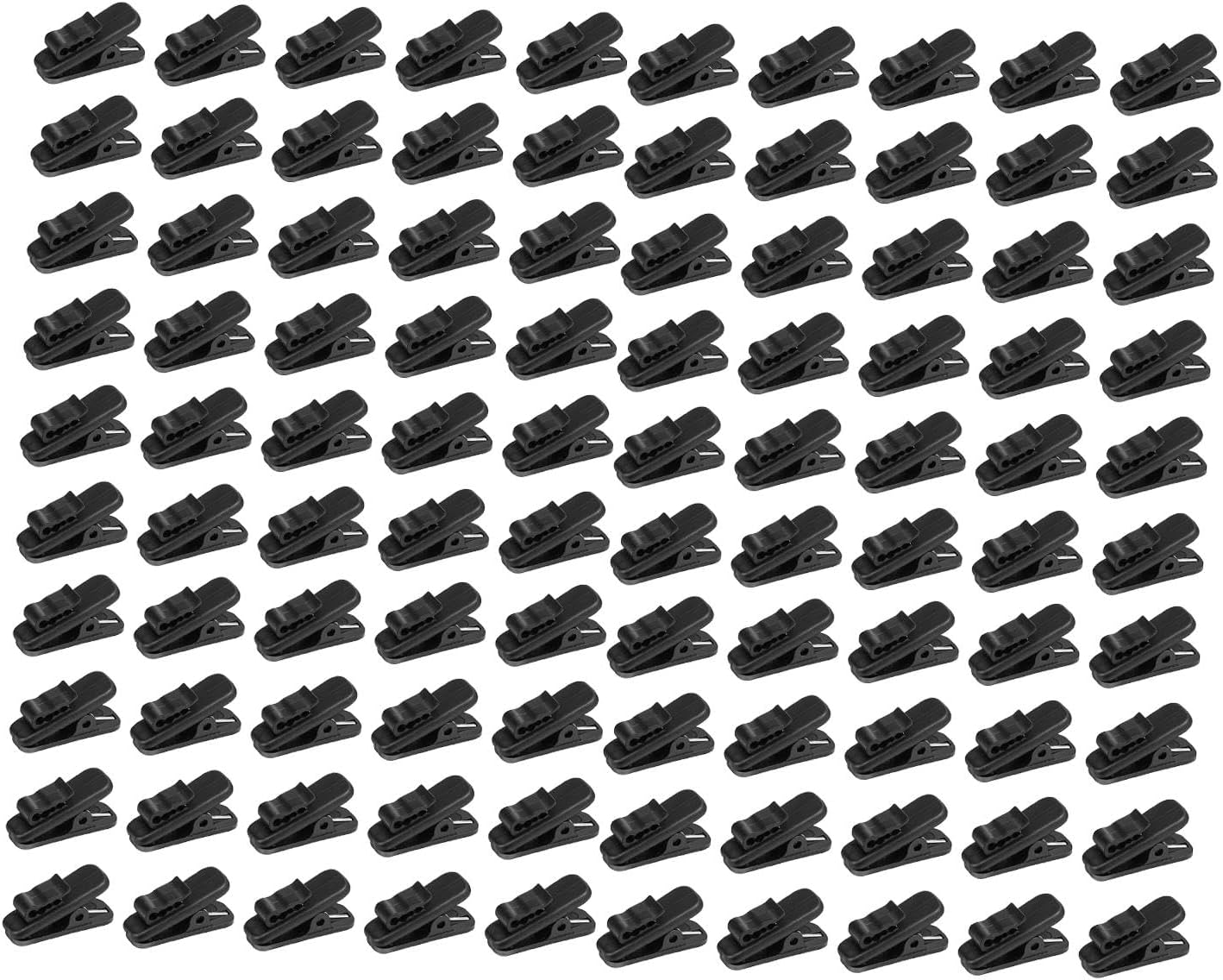 100 Pieces Headphone Wire Clip Earphone Cable Clothing Clip Rotate Earbud Clip Cord Fixing PP Material Suitable for Office Travel Home Use, Style C