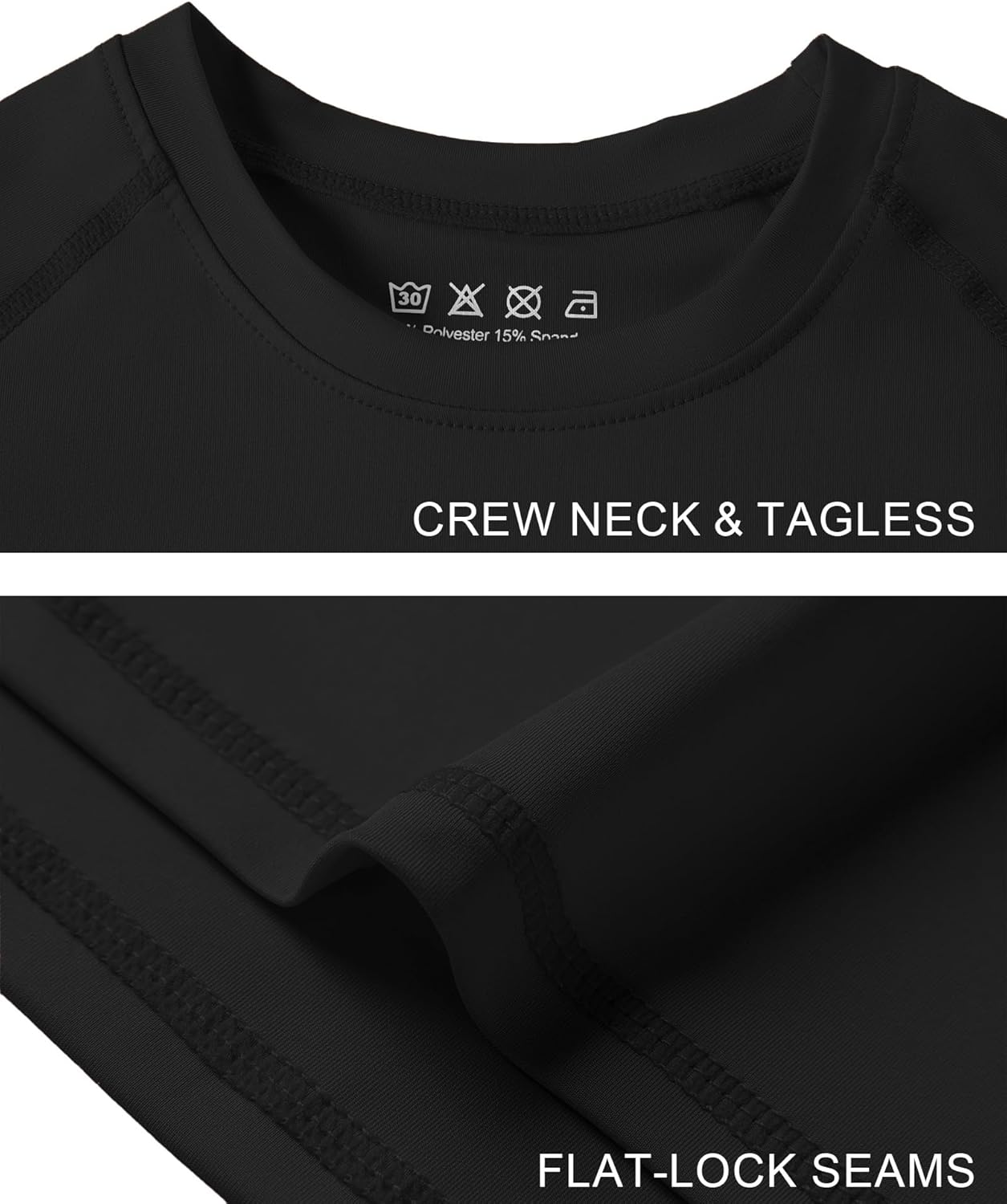 Boys Compression Shirt Youth Long Sleeve Football Baseball Soccer Undershirts Kids Quick Dry Athletic Base Layer - Image 3