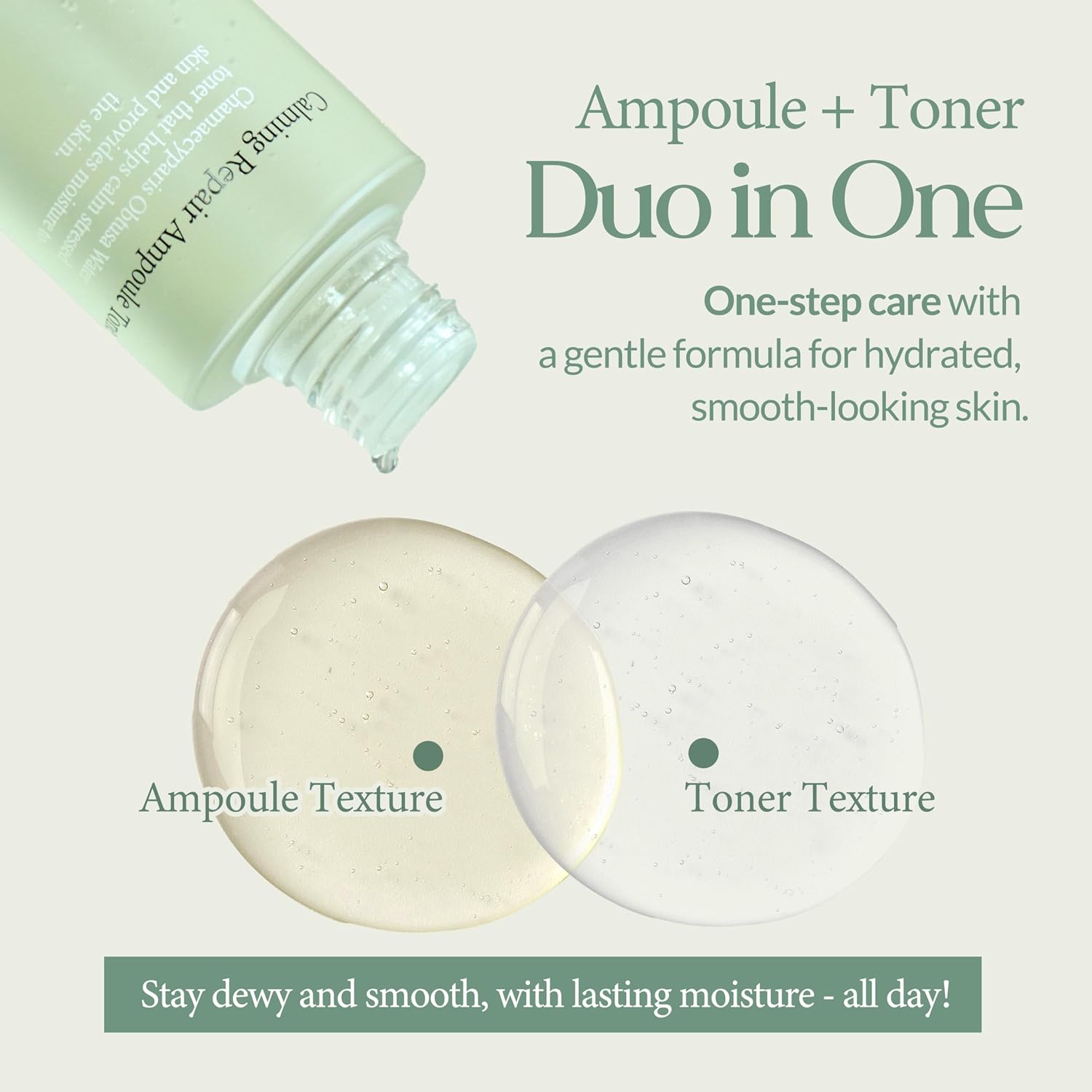 LU'PIUM Calming Repair Ampoule Toner – Hydrating Toner for Sensitive Skin with CICA Complex, Panthenol & Tea Tree Extract, Clean Korean Skincare (150ml 5.07 fl.oz.)