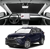 Vista 159 de Parasol de parabrisas de ajuste personalizado para Nissan Titan 2017-2024, bloquea los rayos UV y el calor, parasol de ventana delantera, fácil