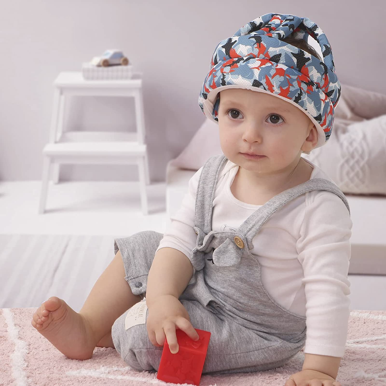 Toddler Baby Safety Hat Infant Crawling Helmet Anti-Collision Protective Hat Adjustable Headguard Hat for Baby Boys Girls Learn to Walk (Style #10) - Image 2