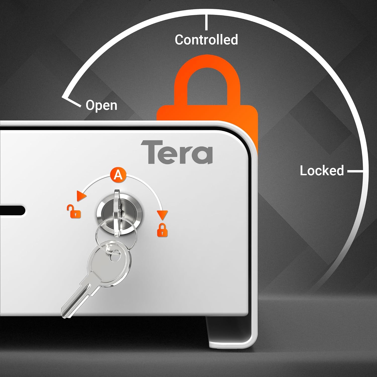 Tera Cash Register Drawer 13 inch: Auto Open with 6 Keys Heavy Duty 4 Bill 4 Coin Removable Cash Tray Media Slot 24V RJ12 Key-Lock Round Corner for POS System Small Businesses Retail 335R White