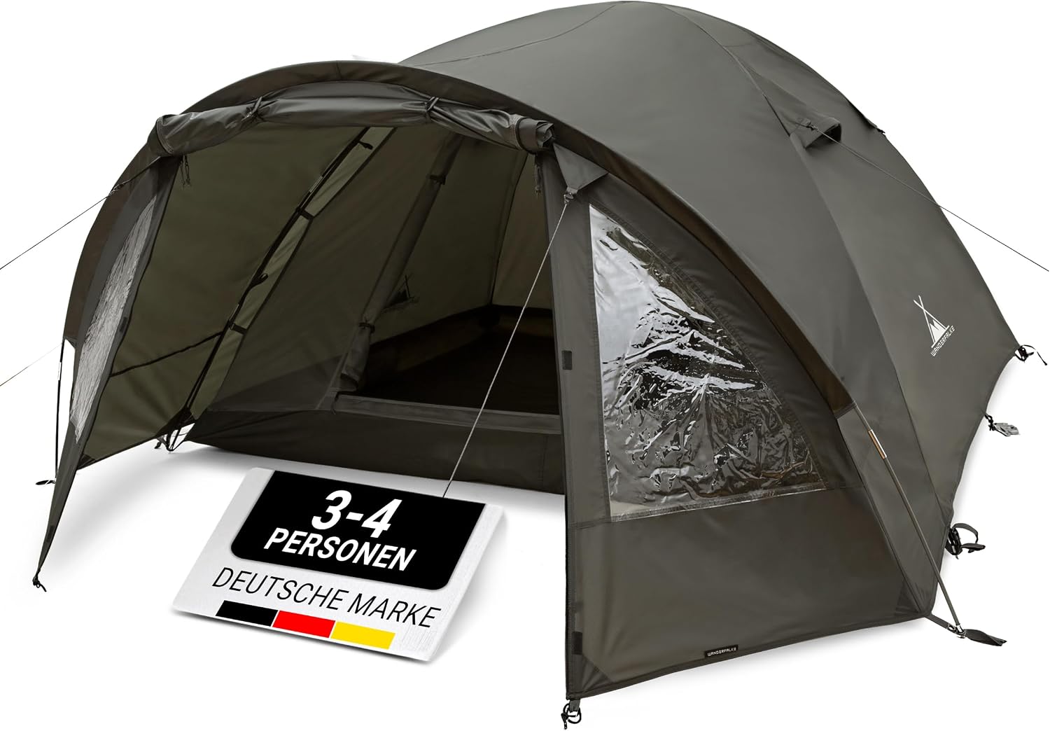WANDERFALKE® Campingzelt 2-4 Pers. wasserdicht