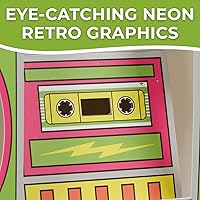 Vista 2 de Fun Express Amplificadores de teléfono retro Boom Box de 8" x 5" con accesorios de micrófono, 12 piezas