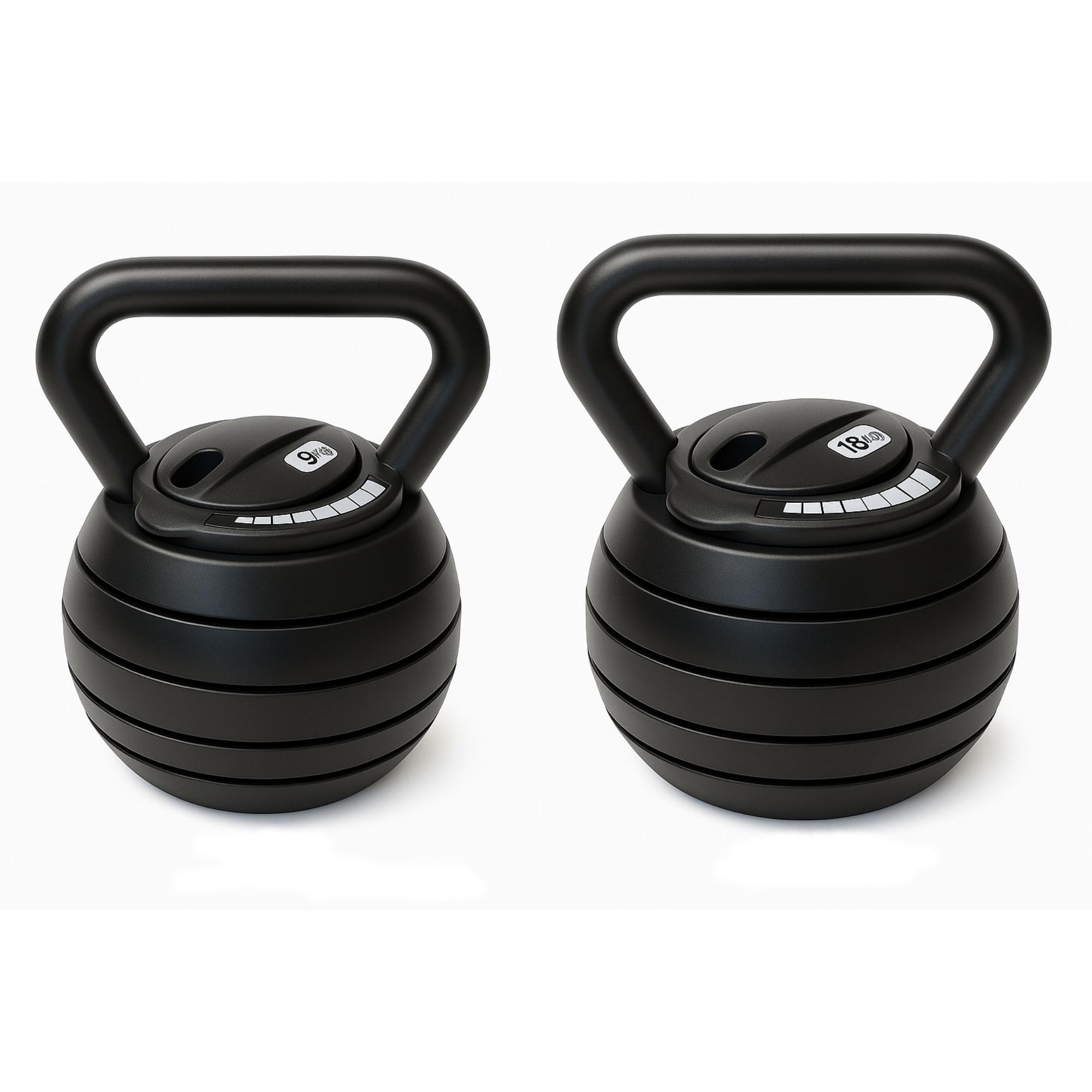 9kg Adjustable Kettlebell Weight Set โ Home Gym Strength Training & Fitness Equipment โ Compact & Versatile for Full-Body Workouts & Endurance Training