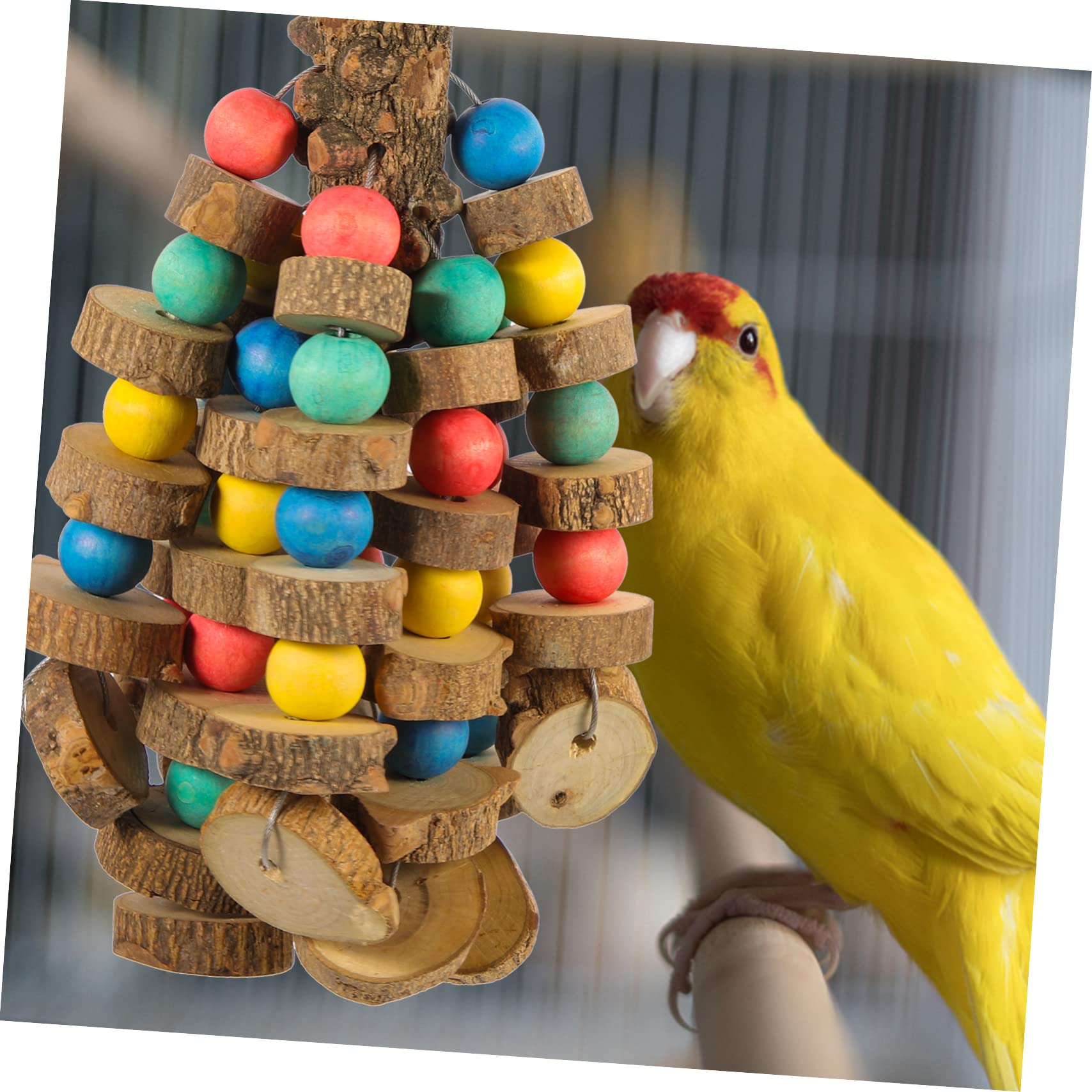 TOYANDONA Papageien Kauspielzeug gegen Langeweile für Käfigvögel | Leicht Anzubringen, Verhindert Zerstörerisches Verhalten, Lockt Vögel, Geeignet für Haustier und Ziervögel
