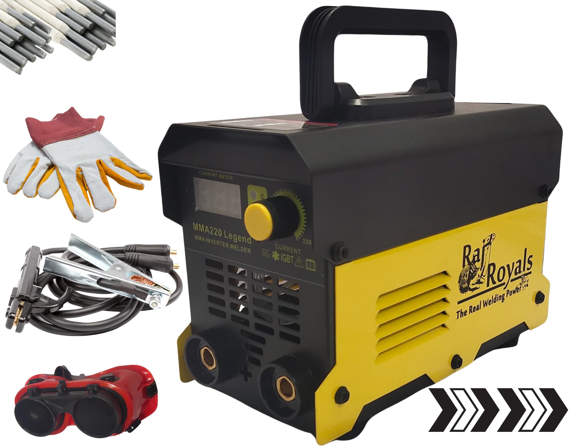 RAJROYALS 220A Legend High quality, anti sticking, arc force low voltage works inverter welding machine for M.S. and S.S. fabrication works for home and workshop use (B0D6BYTYFS) Amazon Price History, Amazon Price Tracker