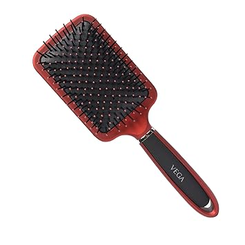 Vega Paddle Brush, Red and Black Color handle