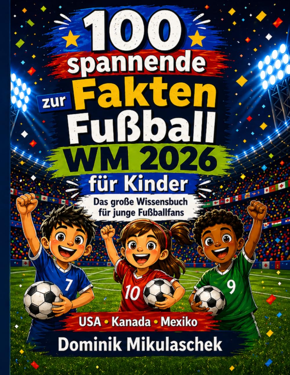 100 spannende Fakten zur Fußball WM 2026 für Kinder: Das große Wissensbuch für junge Fußballfans