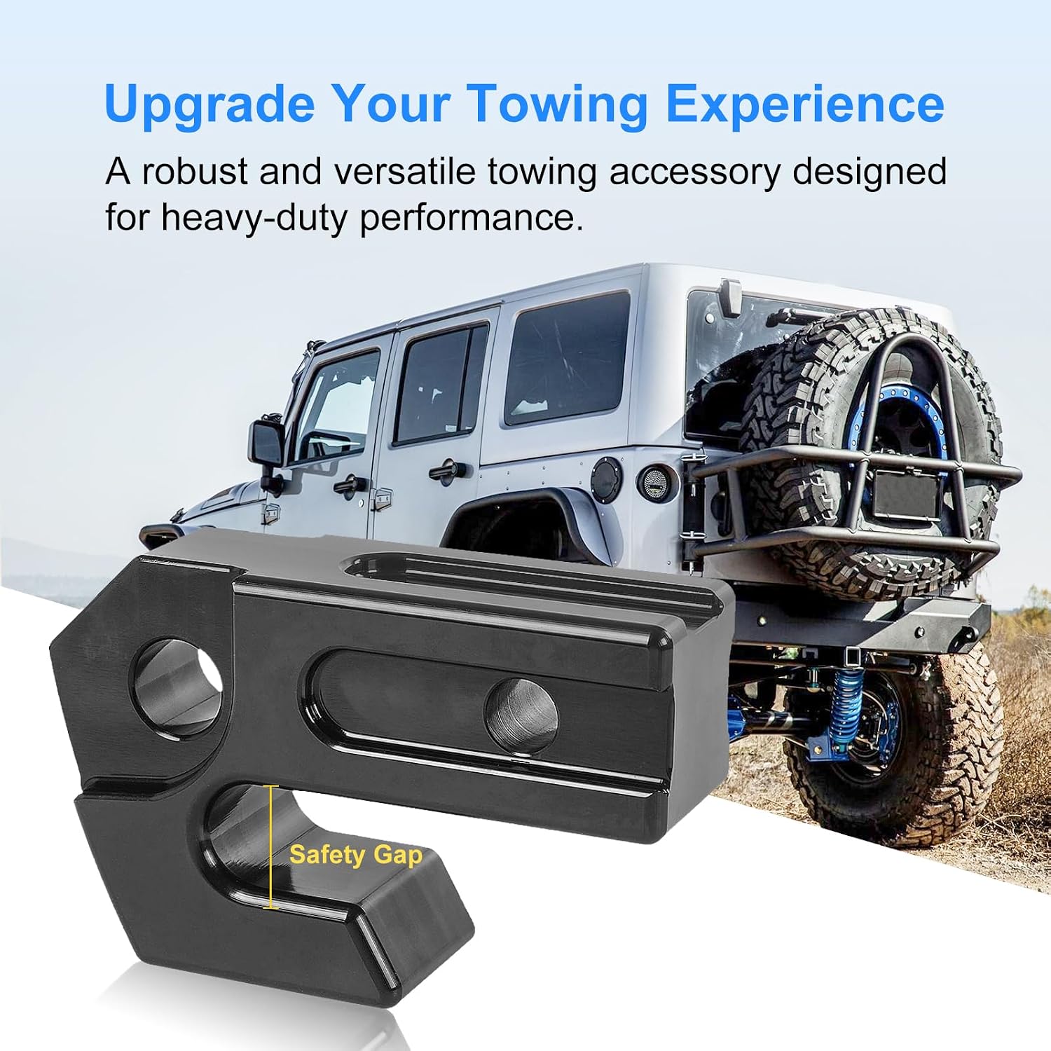 Hitch Slider, 2" Towing Hitch Receiver Skid Protection 45,000 lbs