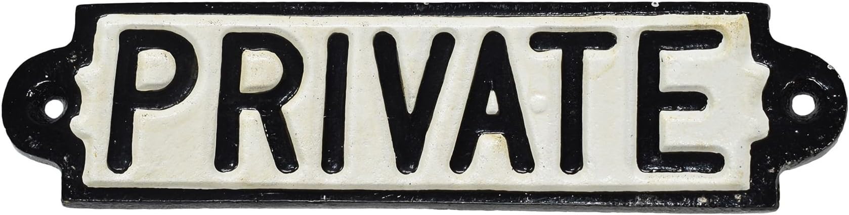 Private Cast Iron Sign Plaque Door Wall Fence Cafe Shop Pub Hotel Bar Office
