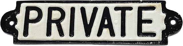 AB Tools Private Cast Iron Sign Plaque Door Wall Fence Cafe Shop Pub Hotel Bar Office