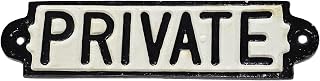 Private Cast Iron Sign Plaque Door Wall Fence Cafe Shop Pub Hotel Bar Office