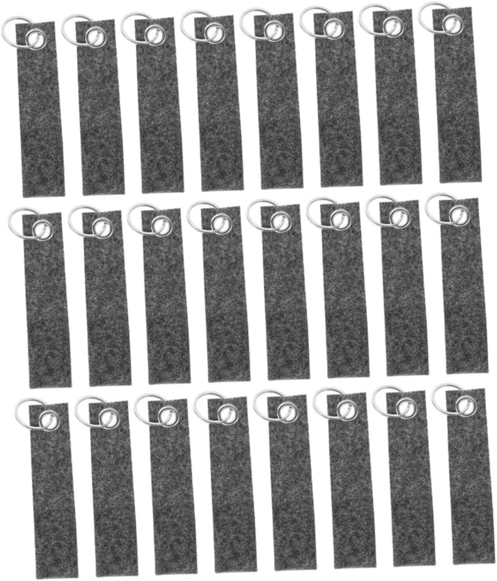 100Pcs Felt Keychain Blanks Creative DIY Key Chain Tags for Keys Phones Backpacks Durable Felt Key Rings for Custom Designs and Versatile Decoration