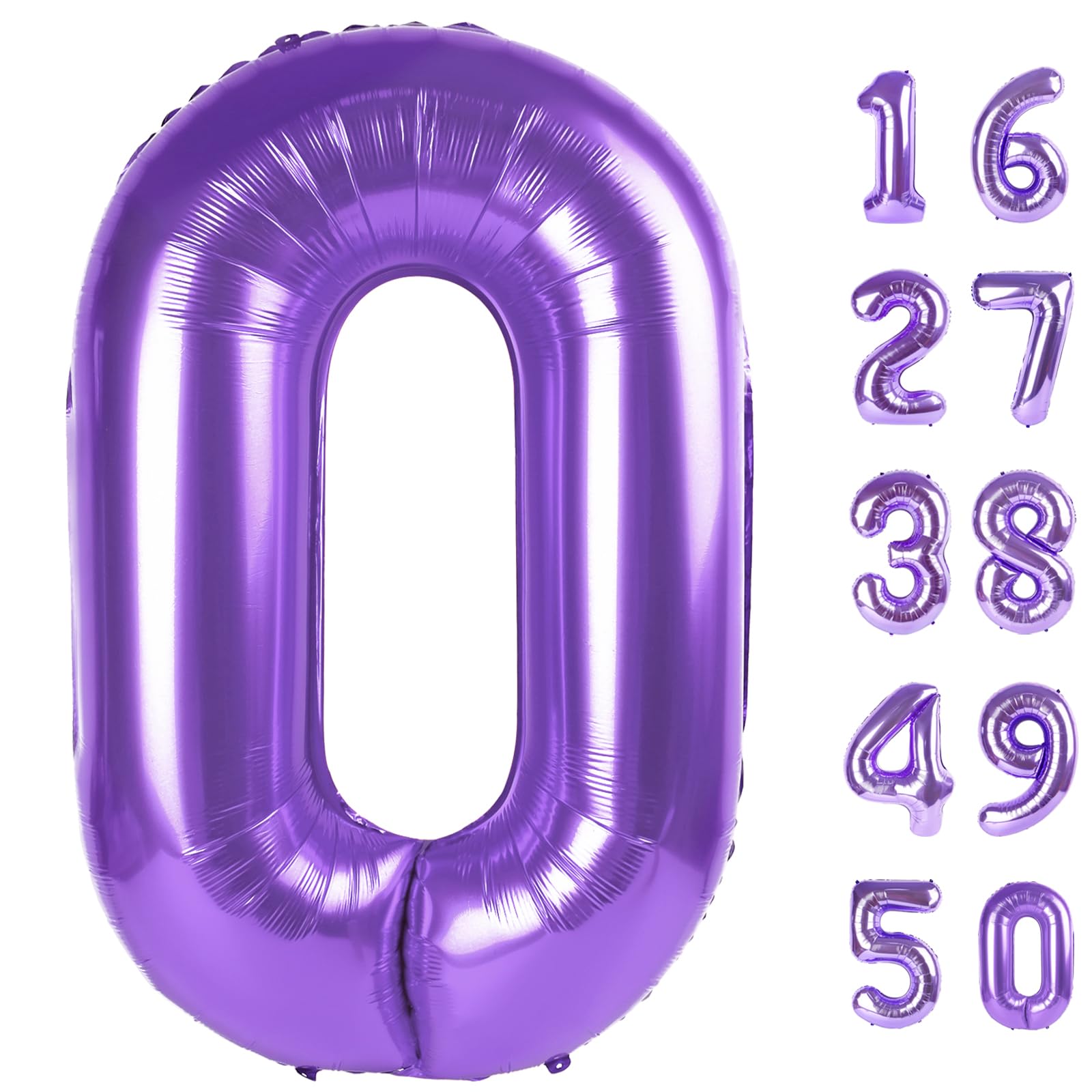 Kelfuoya Purple Number 11 Balloon 40 Inch | Jumbo Mylar Foil Helium Balloon for 11 Birthday Party Decorations - main product image