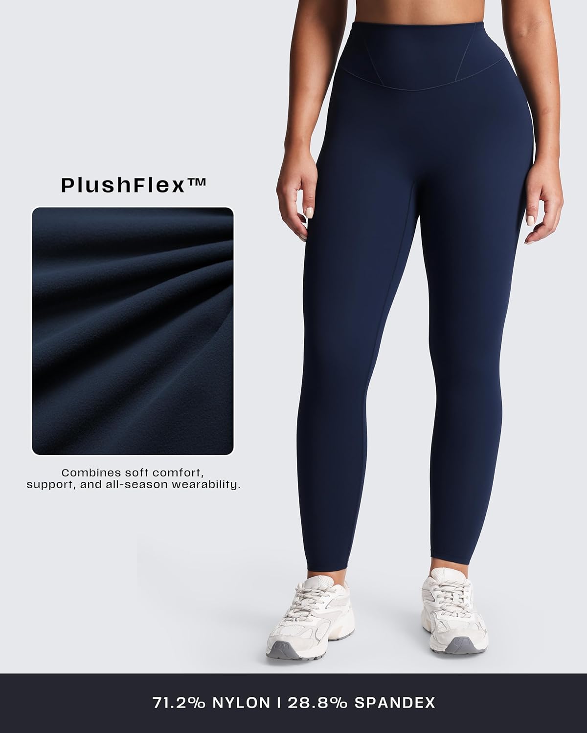 Aoxjox Women's Workout Velura Leggings High Waisted Hidden Scrunch PlushFlex™ Buttery Soft Yoga Pants 26"