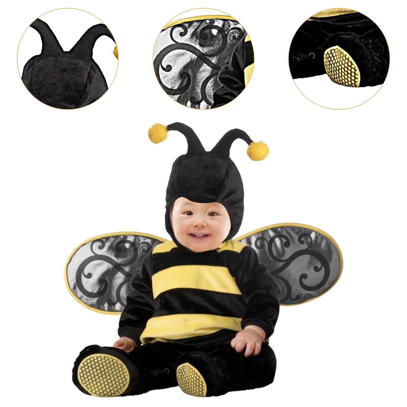 Sharplace Costume da animale per neonati, costume di Halloween, abito divertente e originale, regalo originale, tuta con cappuccio, tuta cosplay per compleanno,