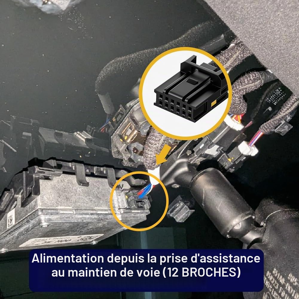 Fitcamx Caméra de Voiture Compatible avec Kia EV9 2023-2026 (Part No#DO000/DO500), OEM Dashcam 4K 2160P UHD Video WiFi, G-Senseur, Enregistrement en Boucle, WDR Dashcam Voiture, Plug&Play, Carte 64 Go
