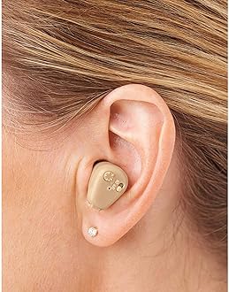 Rechargeable Bionic Sound Amplifier Hearing Aid with Travel Case, Cleaning Kit, Charger, 45 db Max