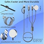 3 in 2 USB C Charger Cable for Apple Watch/iPhone/Airpods, Multi Wireless Fast Charger Compatible with iWatch Ultra/SE/10,9,8,7,6,5,4,3,2,1 and iPhone 16,15,14,13,12,11,Galaxy S23