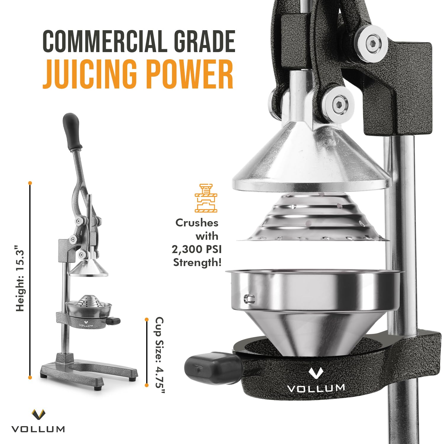 Amazon | 手動フルーツジューサー - 商用グレード 家庭用シトラス