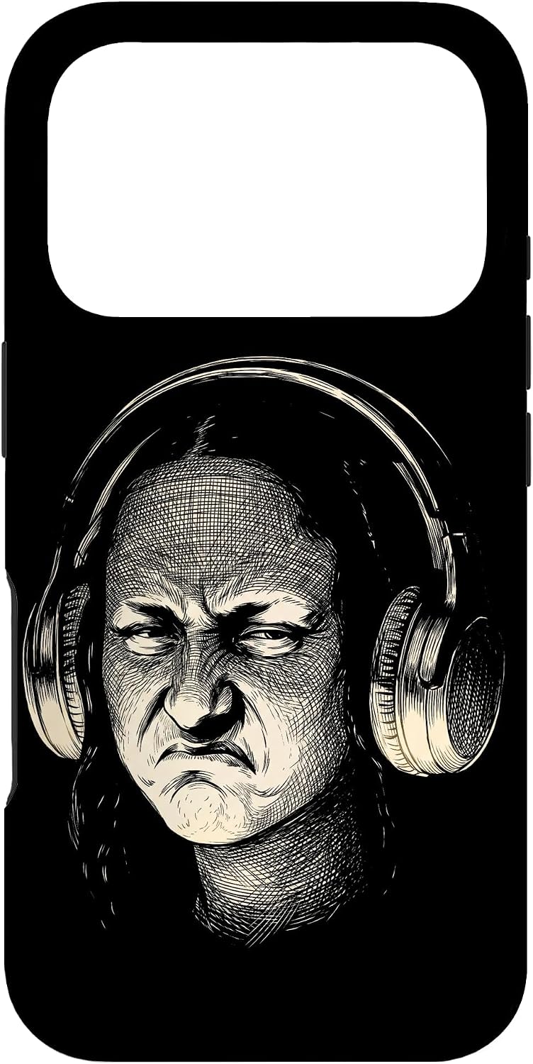 Mona Lisa Tshirt Headphones Bass Funny Music Producers DJ Case for iPhone 17 Pro