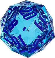Vista 12 de 55mm dados de 20 lados DND, dados gigantes D20 D&D poliédricos grandes D20 con caja de regalo de dados para Dungeons and Dragons, juegos de mesa RPG