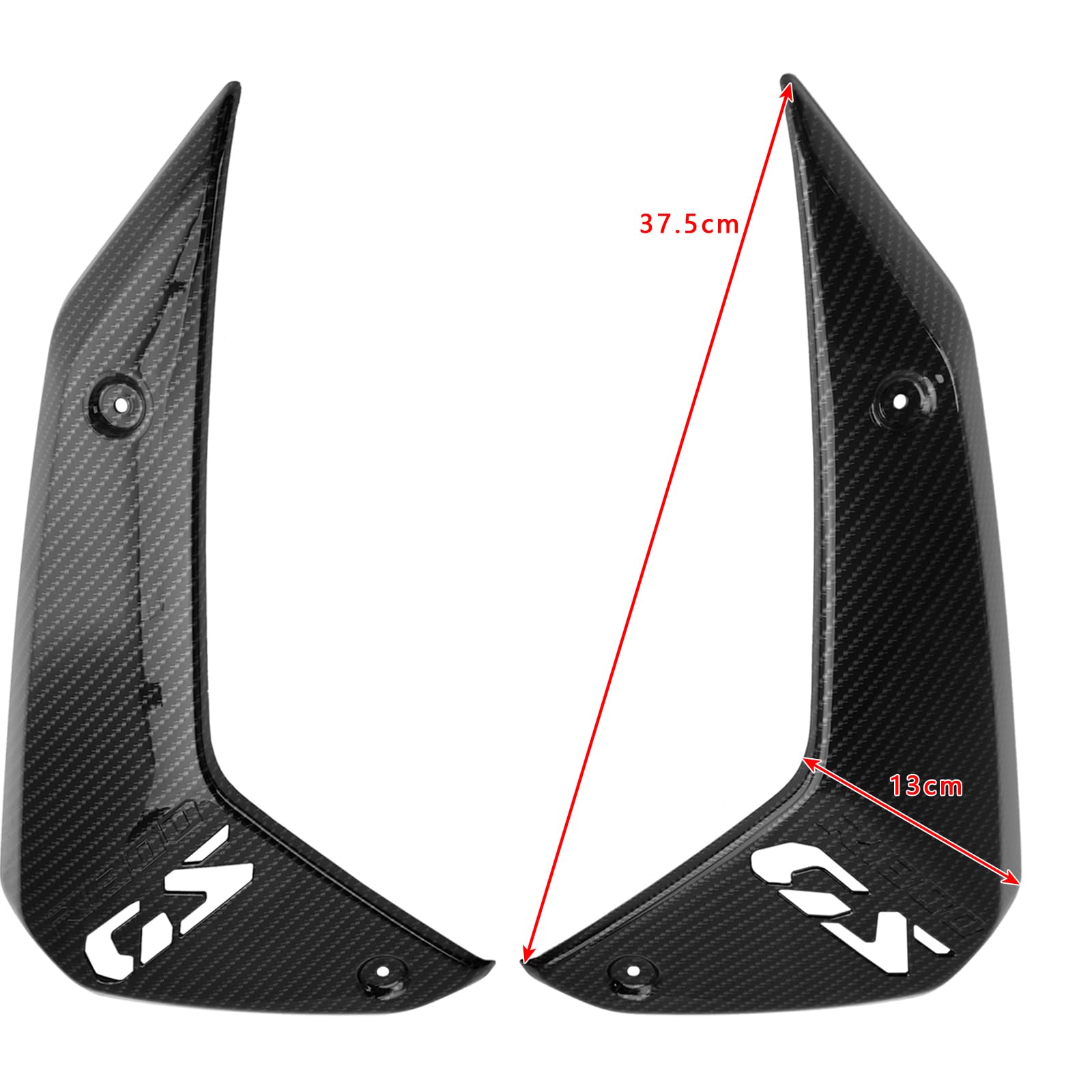 Topteng Seitliche Rahmenverkleidung, Cowl Guards, Kühlerabdeckung, passend für BMW R1300GS 2024-2025 Carbon