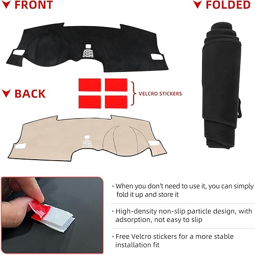 Miniatura 6 de CZCGYDY Cubierta de salpicadero para Honda Civic 2022 2023 11ª generación, cubierta de tablero de ajuste personalizado para Honda Civic, alfombrilla