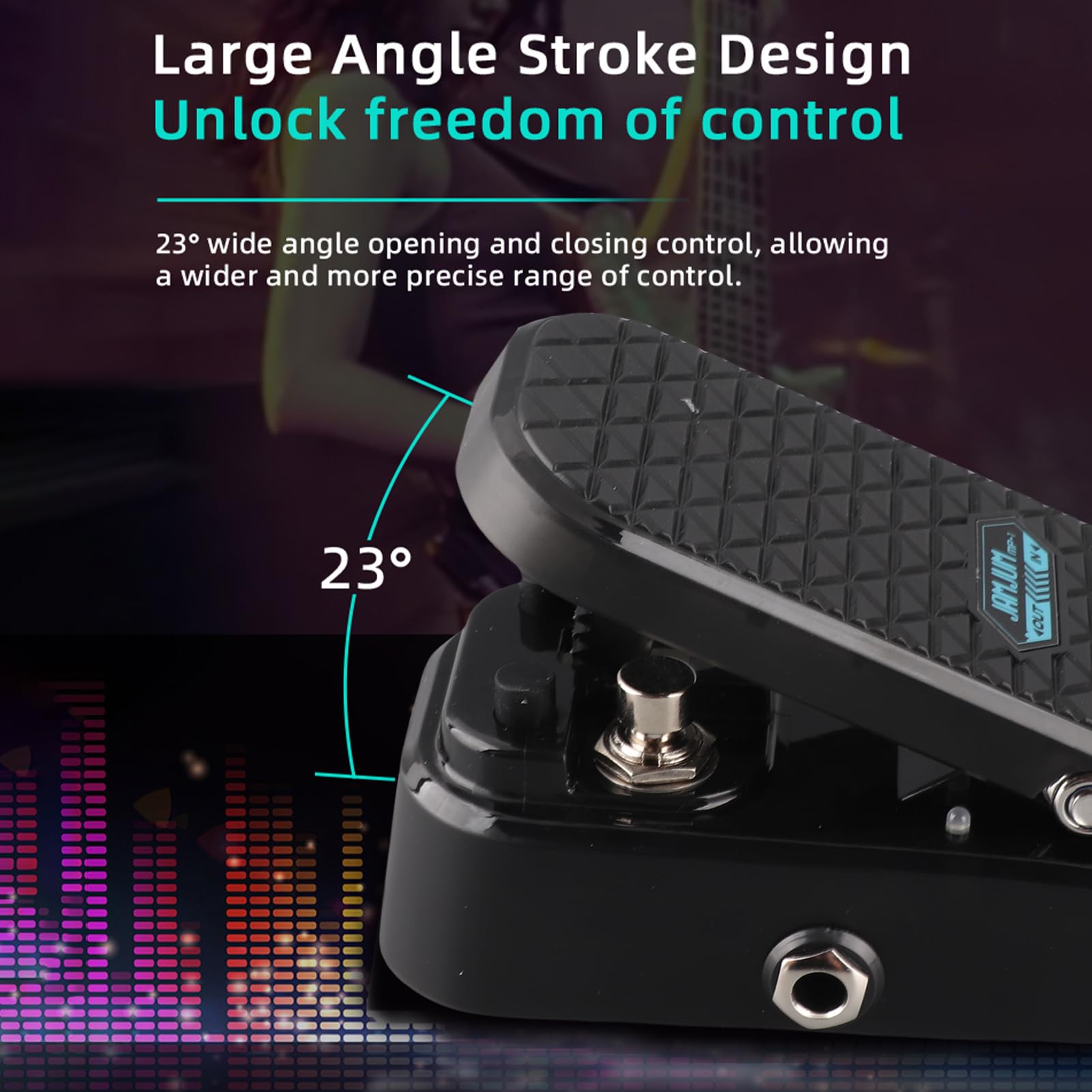 Btuty Pedale Volume Wah per Chitarra, Pedale Effetti a 2 Funzioni con Induttore Schermato RM e Circuito Volume Attivo, per Chitarra Elettrica