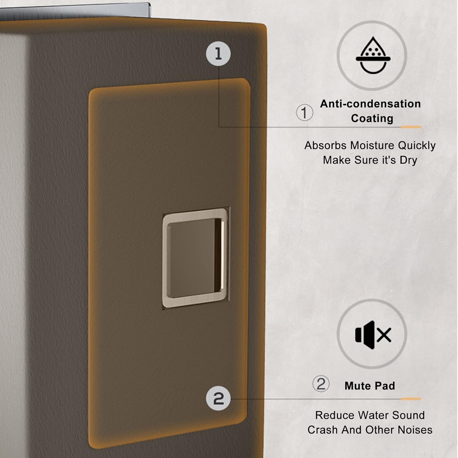 Kitchen Sink Kitchen Sink, with Faucet Square Prep Sink, Stainless Steel Brushed Bar Sink, Drop-in Or Undermount Installation, Easy to Clean