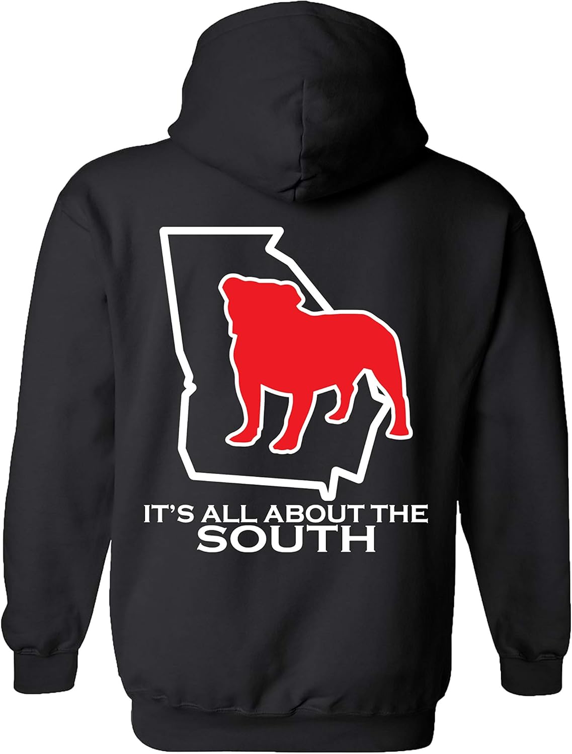 It's All About The South Georgia Football State Outline Unisex Hoodie