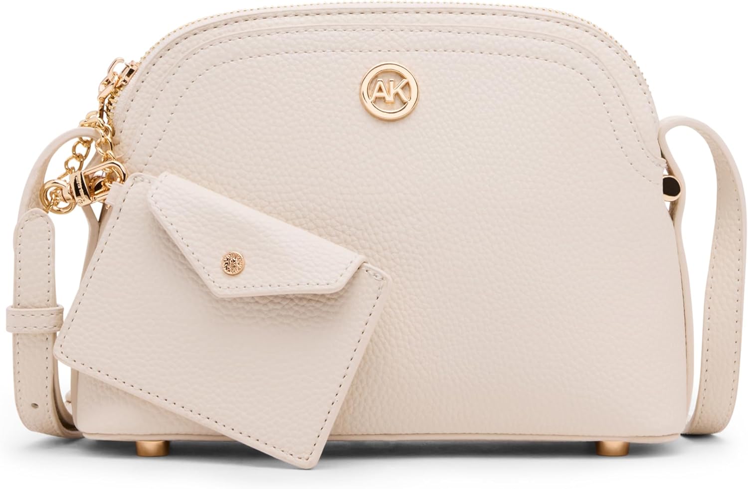 ANNE KLEIN WOMENS DOME CROSSBODY WITH DETACHABLE CARD CASE