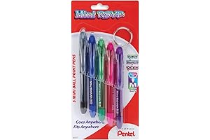 Pentel Mini R.S.V.P. Badge Pen, 5-Pack
