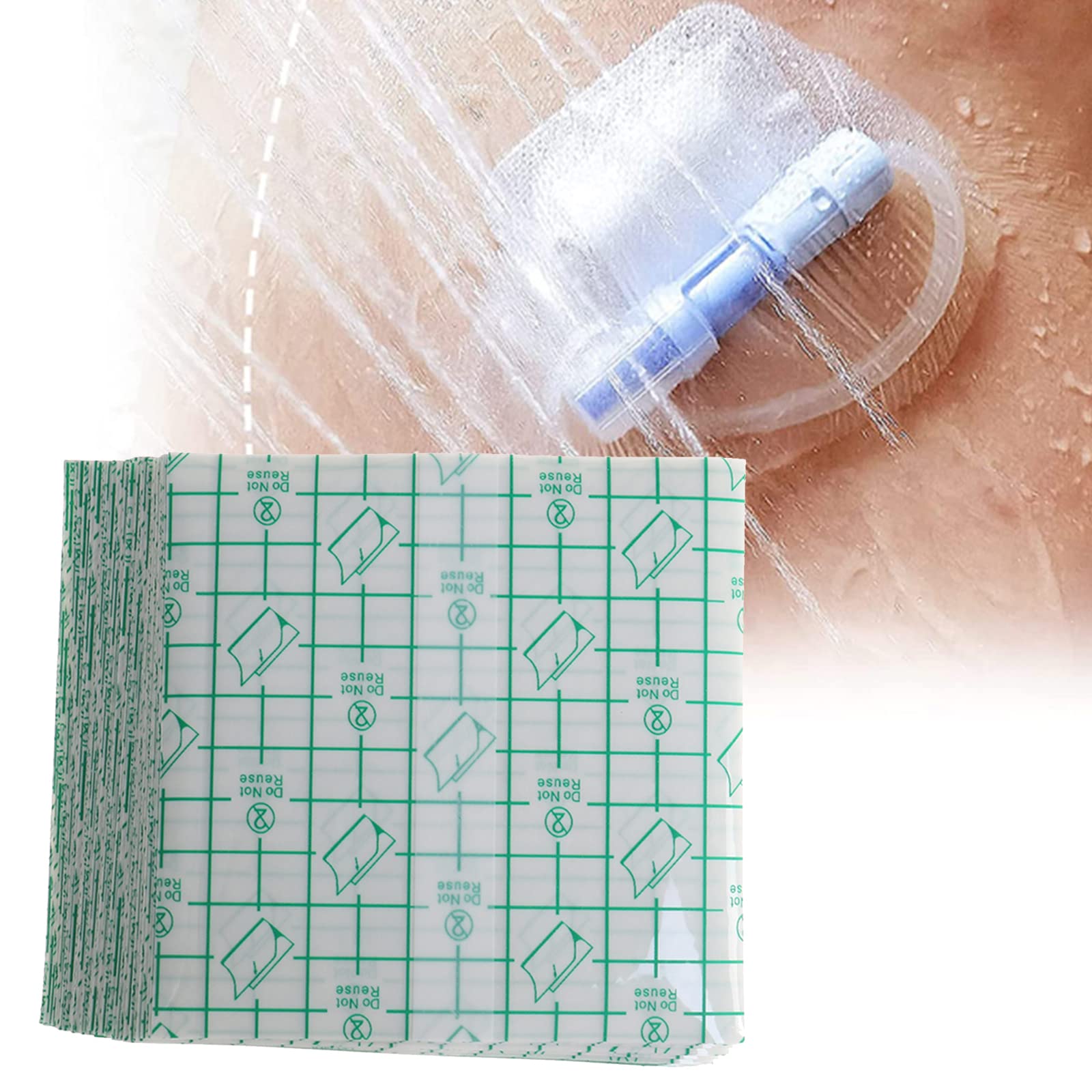 Protettore Per Doccia Per Dialisi Peritoneale, Accessorio Per La Pelle Di Fissaggio Con Pellicola Trasparente, Cerotto Per Dialisi Peritoneale Impermeabile Per Porta Di Dialisi,100pcs