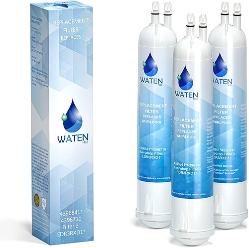 Miniatura 1 de 4396841 Compatible con filtro de agua 4396841, EDR3RXD1, 4396841, 4396710, filtro 3, 46-9083,46-9030, 9030, 9083  Paquete de 3