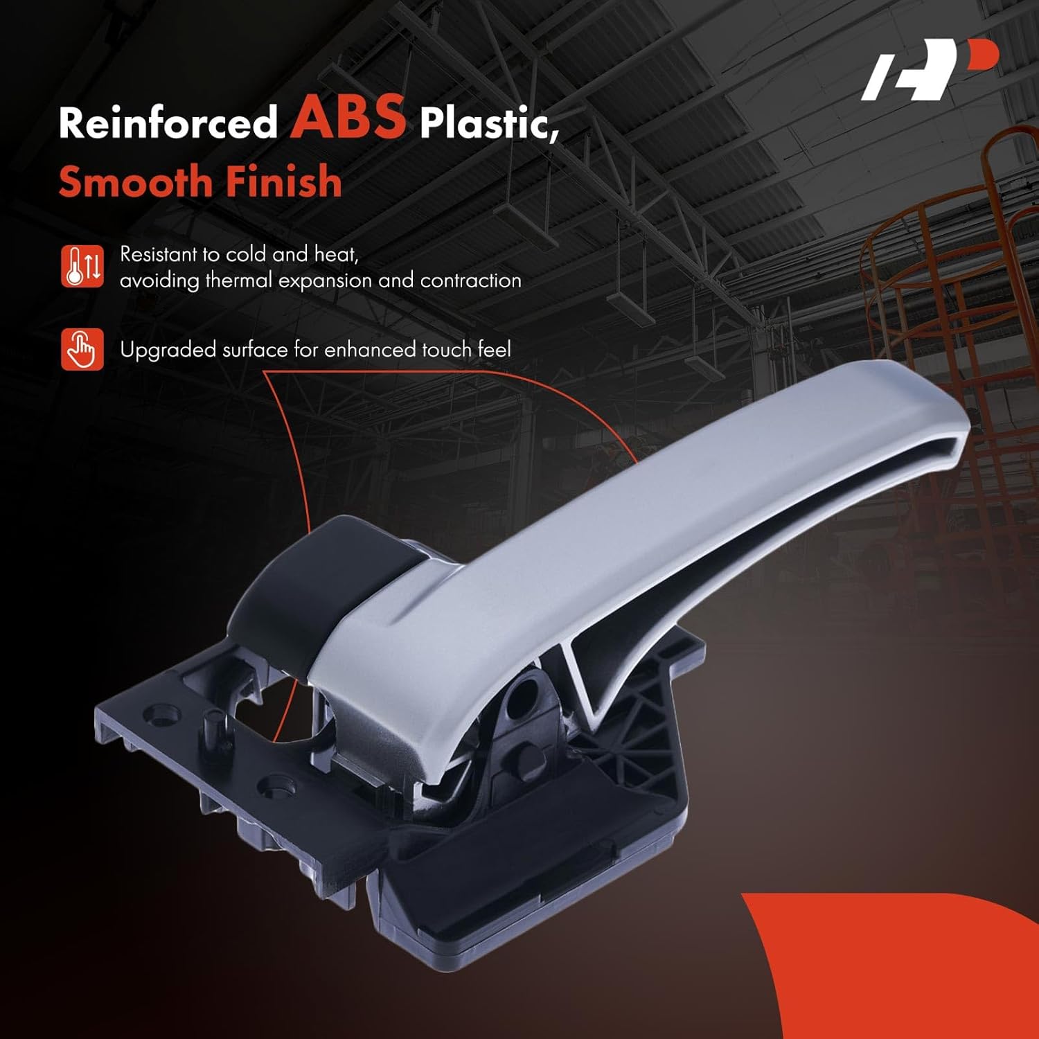 A-Premium Front Left Driver Side Interior Door Handle Compatible with Toyota FJ Cruiser 2007-2014, Painted Silver, Replace# 69206-35010-B0