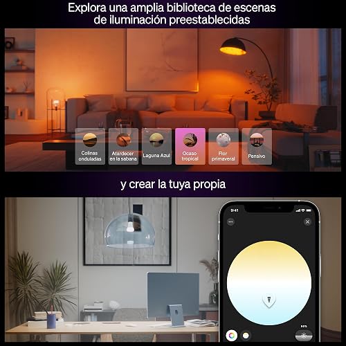 Philips Hue LED A60, Lampadine smart E27, Confezione da 2 - 8