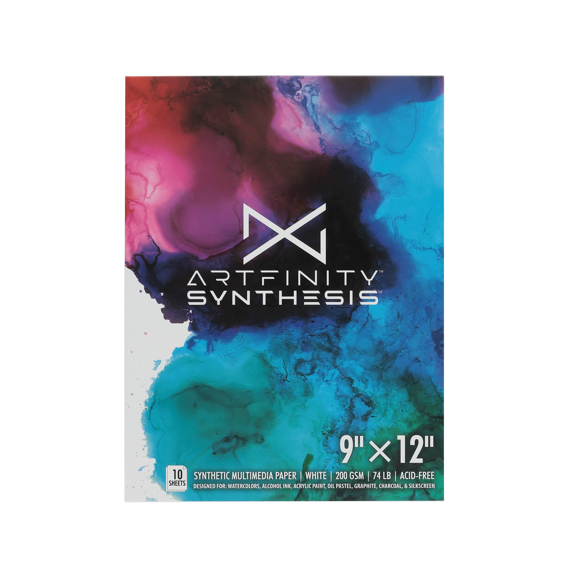 Papel sintético para acuarela Artfinity blanco de 9x12 para dibujar 8