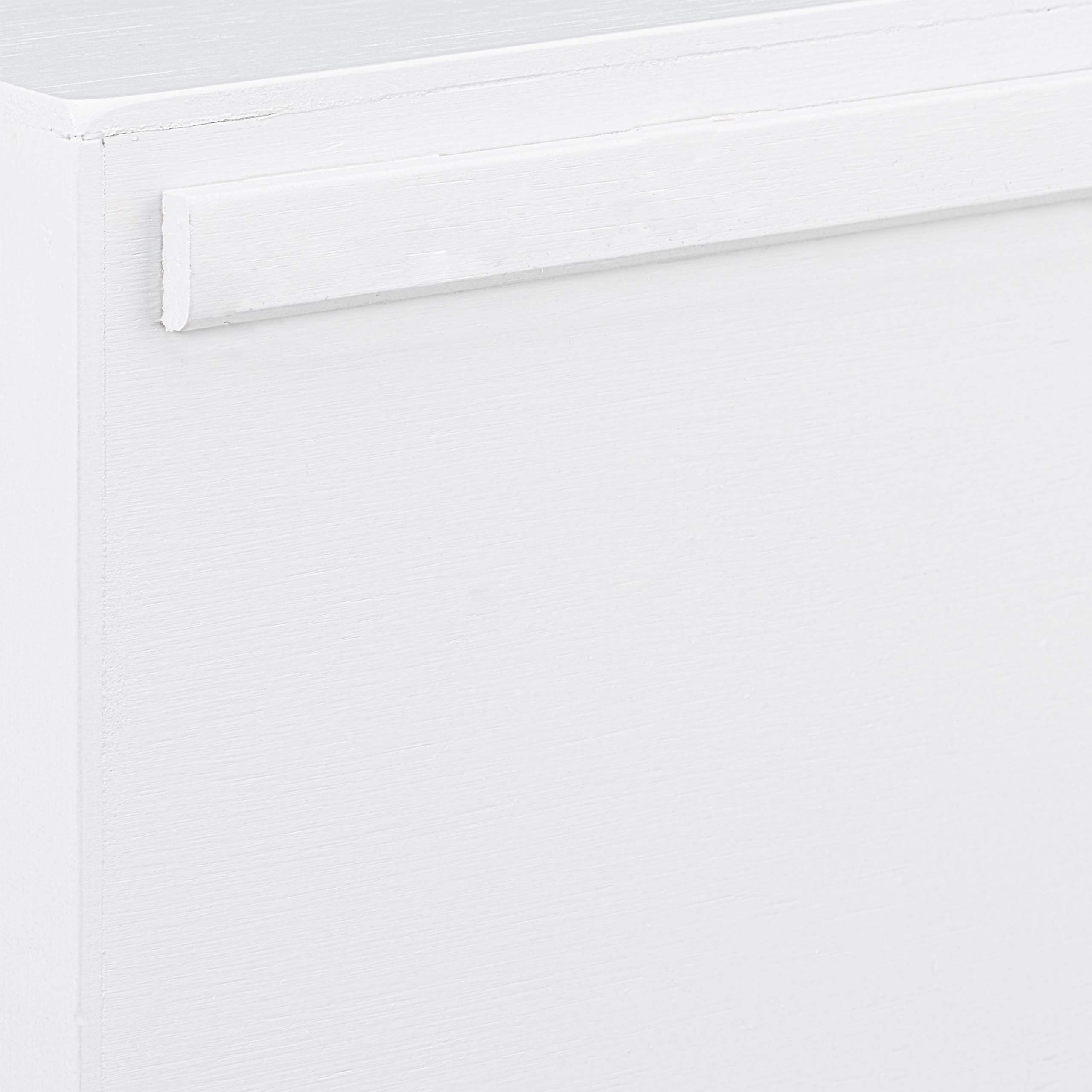 10 vassoi portadocumenti, impilabili, DIN A4, carta, ufficio, scrivania, portalettere in legno di bambù, 6 x 25 x 33 cm, bianco