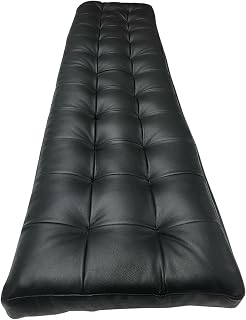 Custom Leather Tufted Window Bay Cushion – Made to Order Bench Seat Pad for Indoor Nook, Window Seat, or Bay Area – Soft, Durable & Stylish Faux Leather
