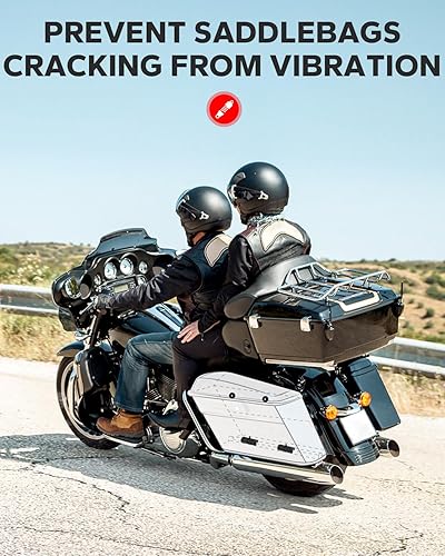 Miniatura 2 de Amazicha Cojines de goma para silla de montar rígidos, para Harley Touring Street Glide Electra Glide Road Glide Road King 1996-2013