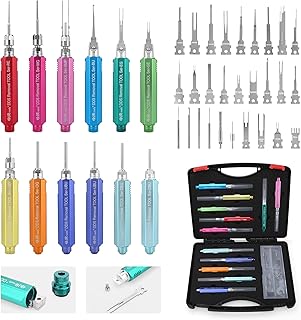 JRready ST5390 Terminal Removal Tool Kit Automotive Upgraded Depinning Tool with Replacement Tips for Delphi/Harting/TE/AMP/MOLEX/ITT/Anderson/Heavy Duty Connectors Electrical Pin Extractor 40PCS