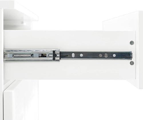 Miniatura 11 de Crosley Furniture Stanton - Armario de almacenamiento para despensa con estantes, cocina, comedor o lavandería, color blanco