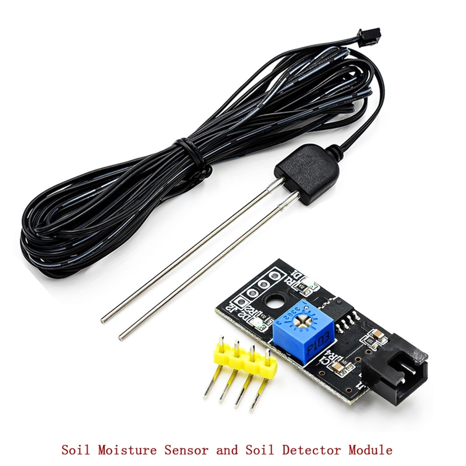 1 Sensor de Humedad del Suelo y módulo Detector de Humedad del Suelo. Sonda de Resistencia a la corrosión.(3pcs)