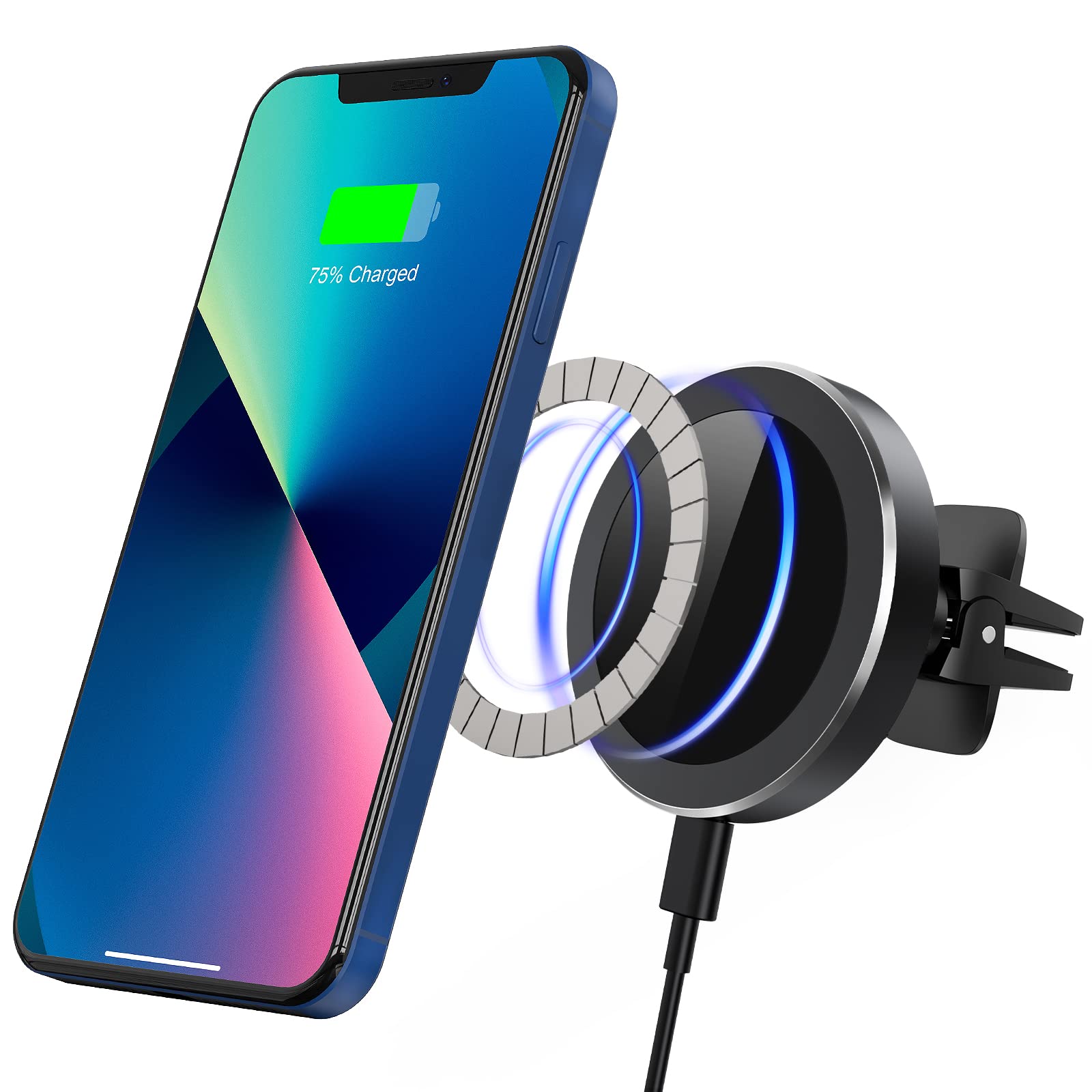 Buy Wireless Car Charger, 15W Car Phone AutoClamping Air Vent